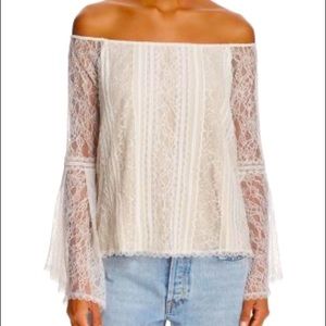 Last chance! Moving sale! Alice+Olivia Shera Cold Shoulder Top